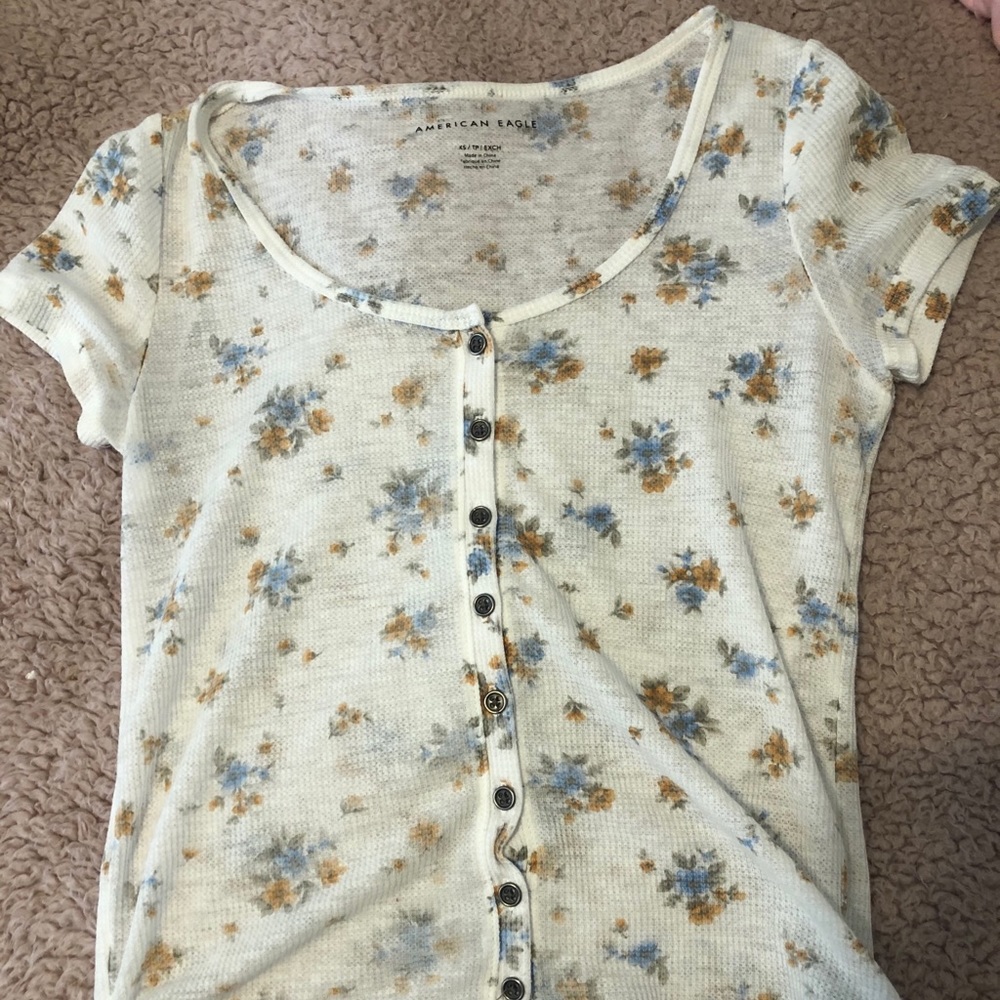 Flower button down
